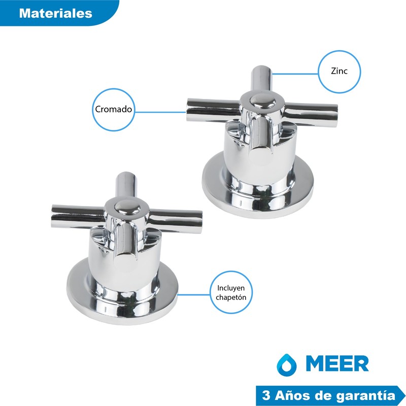 CNX Meer Faucets - Manerales para Regadera Tipo Cruceta con