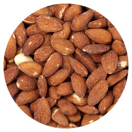 Roasted Unsalted Almonds, 1 Pound Bag, The Hampton Popcorn & Candy Company