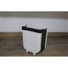 TUHOME White Plastic Mini Trash Can For Kitchen Garbage Bin