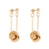Classic Gold Silver Twisted Love Knot Stud Earrings Bridesmaid Gift