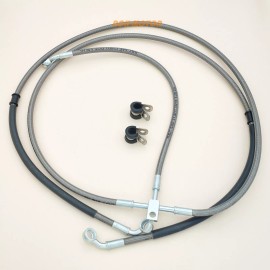 R&C Front Braided Brake Hose Line for Can-Am Renegade 1000 1000R 2012 2013 2014-2017