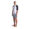 Arena Men's Rash Vest S/S Graphic Top, White-Black, M