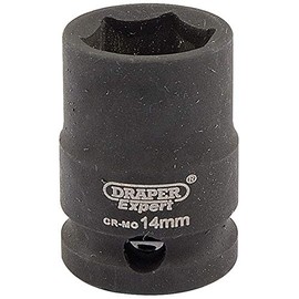 Draper 6874 3/8" Square Drive Hi-Torq 6 Point Impact Socket, 14 mm Size , Blue