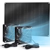 Mytions 15W Solar Fan, Dual Metal Shell Exhaust Fan Kit