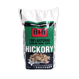 B&B Charcoal Hickory Wood Smoking Chips 180 cu. in. - Case of: 1