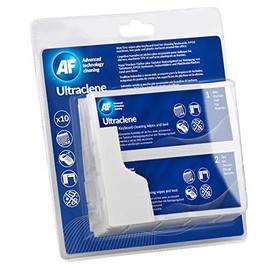 AF TS-210029 Ultraclene Anti-Bacterial Wet/Dry Cleaning Wipes, 10 Duo Sachets and Cleaning Cards, Pack of 10