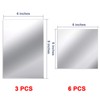 BBTO 9 Pieces Adhesive Craft Mirrors 6 x 9 Inches,
