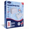 Vacuum Storage Bags for Clothes (Combo Pack of 5)