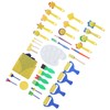 36Pcs Graffiti Tool Roller Sponge Brush Kit Stamps Antifouling Clothes