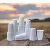 HOT BARGAINS 3000 X 7oz White Plastic Cups Reusable Water