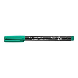 Staedtler Lumocolor 313-5 - marcador universal (punta de fieltro, 0,4 mm), color verde