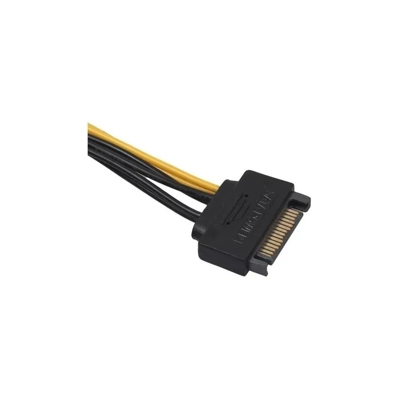 Cable Sata Macho 15 Pines A Pcie 8 Pines Para