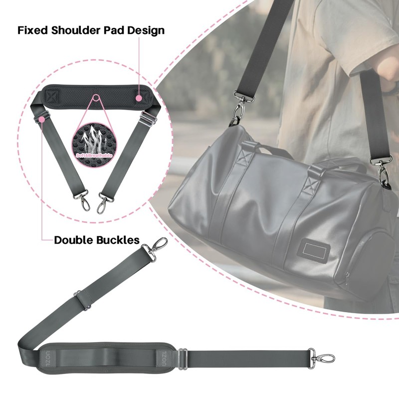 UOZL 79 Inch Bag Shoulder Straps, Two Way Independently Adjustable
