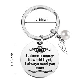CaseTank Mothers Day Gifts for Mom from Daughter Son,Keychain Jewelry Gift for Grandma Stepmother,Birthday Present for Mother