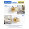 MRML Brushed Gold Privacy Door Knob, Interior Light Gold Door