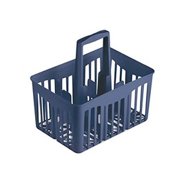 Stefanplast CESTELLO PORTABOTTIGLIE 6x1lt BLU 42213 Bottle Basket Blue, Plastic