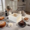 Generic 30Pcs (6x6x3 in) Mini Cake Boxes+2 stickers with Display
