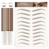 20 Sheets Eyebrow Tattoo Waterproof Eyebrow Sticker, 4D Hair Like