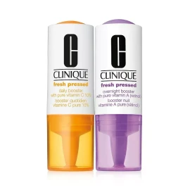 Clinique Fresh Pressed Clinical Daily + Overnight Boosters Pure Vitamin C +A NIB