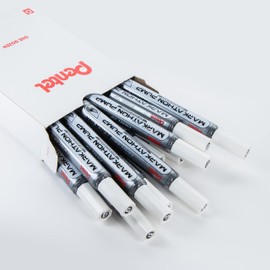 Pentel Markathon Pump Dry Erase Marker, Chisel Tip, Black Ink, 12 Pack (MWL6SX-A)