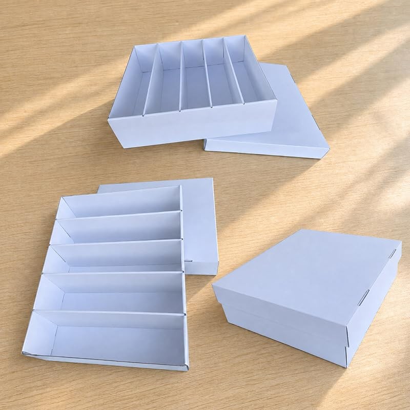 Trading Card Storage Box for Bulk Card Organizer,5 Rows With