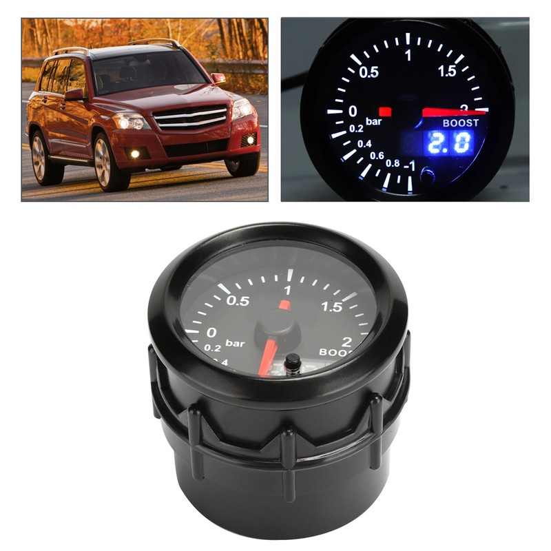2in Car Turbo Pressure Boost Gauge Meter 2Bar 12V Colorful