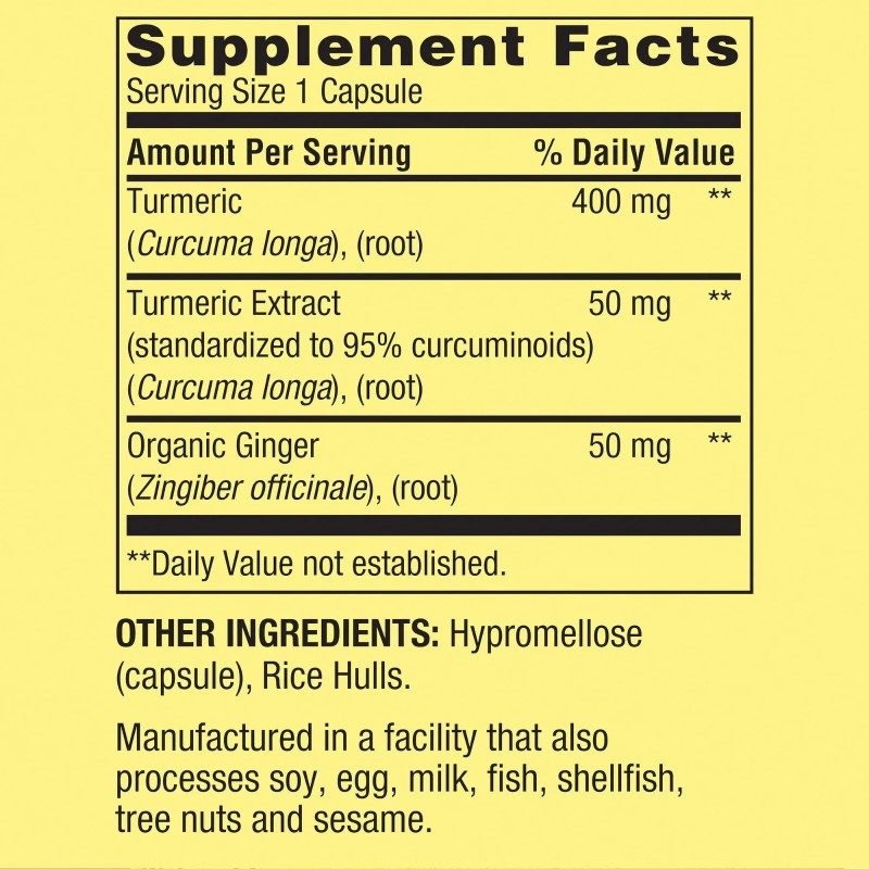 Spring Valley Turmeric Curcumin with Ginger Powder 500 mg 90