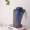 Plain Soft and delicate Chiffon Feel Head and Neck Scarf,Navy