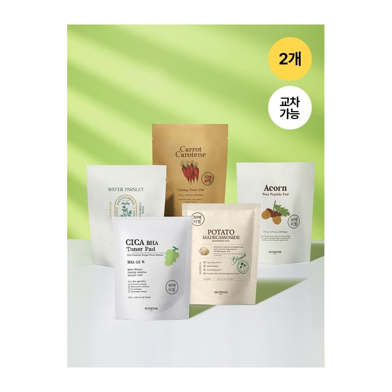 [2 can be crossed] 30 toner pad refills / [2개교차가능]