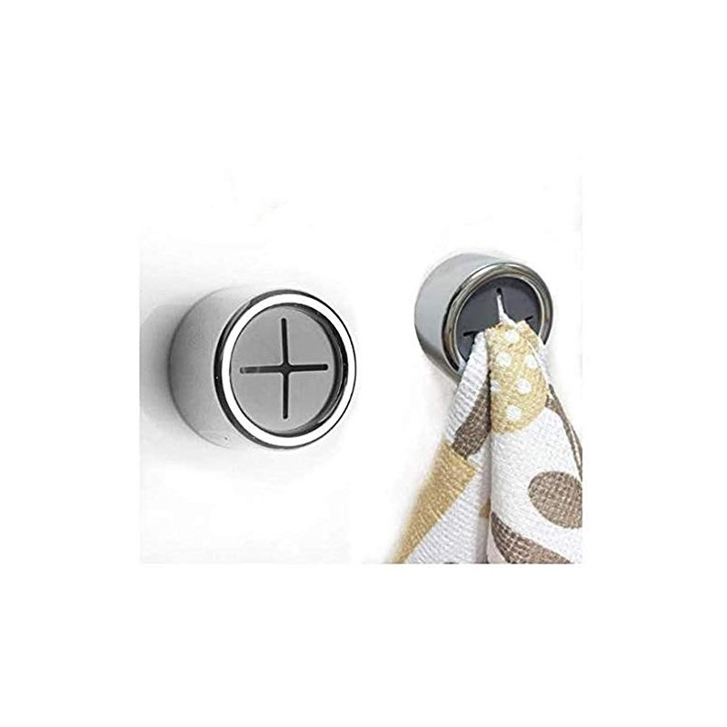 Toysdone Kitchen Towel Hooks 4 Pack - Self Adhesive &