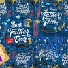 Fathers Day Decorations, 98 Pcs Happy Father Day Tableware Set