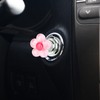 lasuroa Car One-Touch Start Button, Pink Flower Car Starter Cover