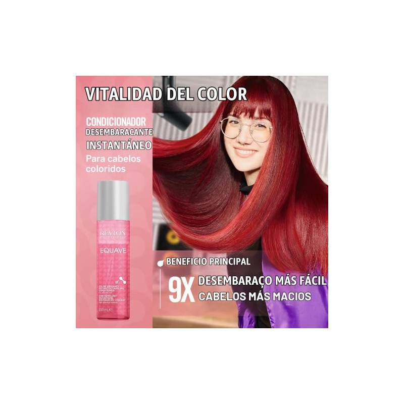 REVLON PROFESSIONAL EQUAVE ACONDICIONADOR BIFÁSICO SIN ACLARADO PARA CABELLO CON