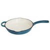 Mirro MIR-19061 12" Cast Iron Skillet, 12 Inch, Teal
