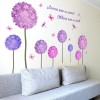 MINI BOXX Pegatinas Pared Diente León Morado Vinilos Adhesivos Pared