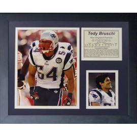 Tedy Bruschi 11" x 14" Framed Photo Collage by Legends Never Die, Inc.