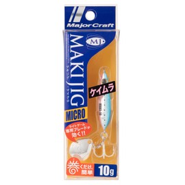 Major Craft Maki Jig Lure, Micro Blade for Light Games, 0.4 oz (10 g), Blue Pink Sardine (Kei-mura) MAKI-MIC