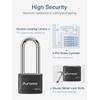 Puroma 2 Pack Keyed Padlock with 3 Keys, 2.5 Inch