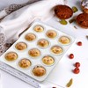 Herogo 2 Pack 12-Cup Stainless Steel Cupcake Pan Tin for