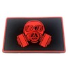 Gasmask Paintball Airsoft PVC Morale Patch (Red)