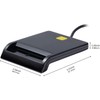 ID Card Reader,USB Smart Card Reader,Rocketek DOD Military USB Common