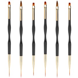 Ombre Nail Brush Wooden Nail Ombre Brush Acrylic Nail Art Brushes Nail Pens Nail Gradient Brush Nail Design Brushes Nail Art Tools （5Pcs for pack）