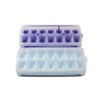 Tupperware Freezer container ice cube cube purple/white + sky blue