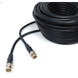 DRUT 20m BNC to BNC Cable Lead, Coaxial RG59/RG59U 75ohm for CCTV Video Camera, Male to Male Plugs 65ft