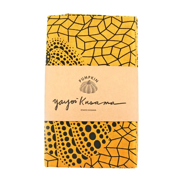 Yayoi Kusama Tenugui Hand Towel, Pumpkin (Yellow)