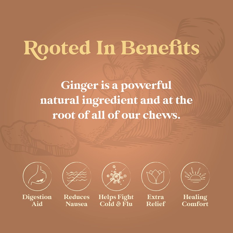 CHIMES PEPPERMINT Ginger Chews (1-Pound 1 LB BAG) Premium Natural
