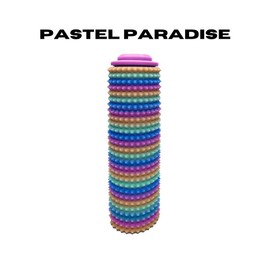 Prickly Spinny Click – Spiky Spinner Fidget | Clicky Button | Sensory Tool for ADHD, Pain Stimming & Labor Support | Clicky | 3D-Printed by ThreeDprintables:_Pastel Paradise_1/4