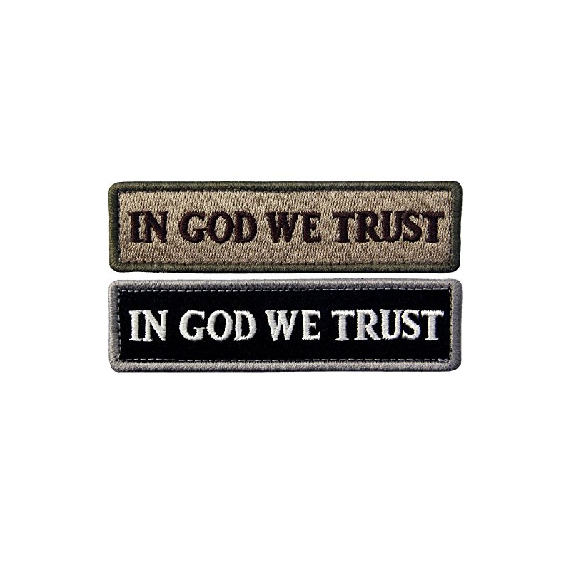 Bundle 2 Pieces - EmbTao in GOD We Trust Embroidered