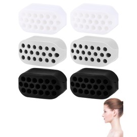 KEMUZ Jawline Trainer, Jawline Exerciser and Jaw Training, Jaw Exerciser Double Chin Trainers for Exercises, Face Muscles, Men and Women, Pack of 6