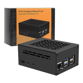 Geekworm Raspberry Pi 5 Case (P579), Compatible with Pi 5 and X1000 / X1001 / X1003 / X1004 / M901 PCIe M.2 NVMe Expansion Board (Lazpie and expansion board not included!)